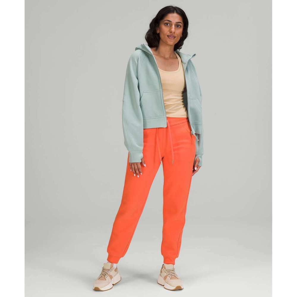 Lululemon Scuba High-Rise Jogger Warm Coralâ Womens 4 Tapered Fleece Pant